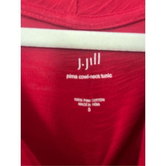 J Jill cowl neck tunic length 100% pima cotton womens long sleeve sweater Small - Picture 2 of 6